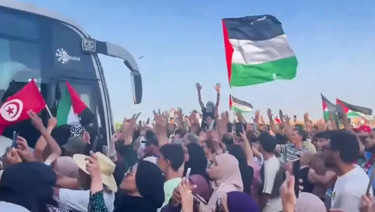 Ativistas de vários de países se articulavam para iniciar a Marcha Global Para Gaza